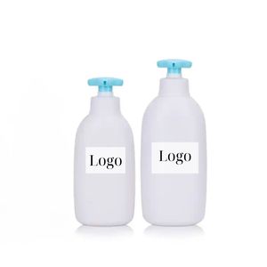 Wholesale 350ml White HDPE Plastic Cosmetic Packaging <b>Pump</b> Sprayer Competitive Price for Shampoo Shower Gel Manufacturing - Product Image 2