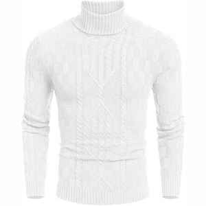 Venta al por mayor de alta calidad de color sólido suéter de punto de cuello redondo de los hombres suéteres de poliéster de punto informal - Product Image 1