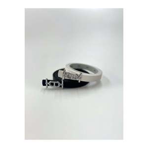2-Piece <b>Silver</b> <b>Buckle</b> Thin <b>Belt</b>, Trouser <b>Belt</b>, Shirt <b>Belt</b>, Jacket <b>Belt</b> - Mixed - Product Image 6