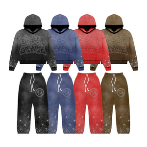 Ensemble de survêtement unisexe en molleton technique avec veste zippée et pantalon de survêtement, coupe athlétique, pour l'entraînement, la gym, les sports, tenue deux pièces - Product Image 1