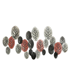 กรอบสีทองรูปทรงดอกไม้โลหะเหล็กทันสมัยหรูหราแขวนผนังอุปกรณ์ศิลปะอื่นๆติดผนังที่ทันสมัยจากอินเดีย - Product Image 3