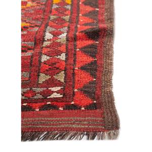 Alfombra Kiaan Grande de Lana Anudada a Mano, Roja y Naranja, con Diseño Geométrico Abstracto Rectangular para Entrada, Pasillo o Recibidor - Product Image 4