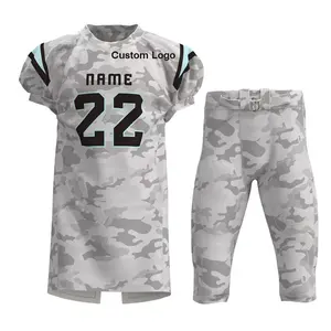 El mejor uniforme de fútbol americano para hombres jóvenes, conjunto de poliéster personalizado, manga corta, diseño transpirable, uso de hombre, ejemplo incluido - Product Image 6