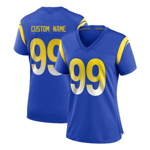 Maillot d'entraînement de football rouge brodé rétro de sport unisexe à grande échelle respirant vêtements de football américain en gros - Product Image 3