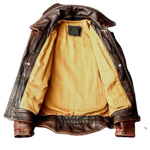 Chaqueta de Motociclista de Cuero Vacuno Marrón Vintage, Nueva, Entallada, a la Moda, para Hombre, de Cuero Genuino, Impermeable, Talla Grande - Product Image 4