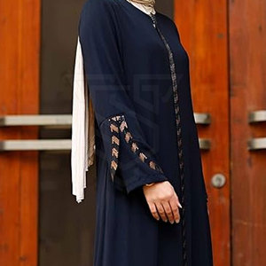Vente en gros Robe musulmane design durable Abaya de Dubaï pour femme Hijab à la mode Abaya avec logo personnalisé - Product Image 3