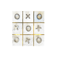 Jeu de marbre avec plateau Tic Tac Toe stratégie solitaire jeu de marbre pour taille personnalisée avec emballage