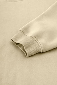 Hombres personalización Logo Streetwear en blanco pesado pulóver sudadera 100% algodón liso grueso cuello redondo suéter sudaderas con capucha para hombres - Product Image 6