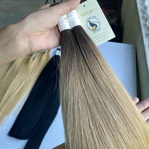Pelo humano brasileño con cutícula virgen, sin procesar, colores personalizados a granel, ombré, Piano, en venta - Product Image 6