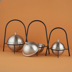 Cuenco de fecha árabe más vendido en estilo de Oriente Medio Mini ollas Khajoor con soporte para el hogar Cocina Servware Cuencos de fecha de chocolate - Product Image 2