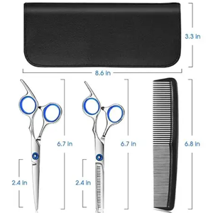 Venta directa de fábrica, tijeras de peluquero de corte de pelo de acero inoxidable, tijeras de adelgazamiento, tijeras de corte de pelo - Product Image 3