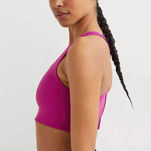 Vêtements de yoga de fitness pour femmes fabrication à quantité minimale de commande basse grande taille disponible soutien-gorge de sport sans couture à soutien élevé personnalisable - Product Image 3