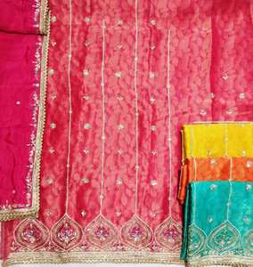 Trajes de fiesta bordados a mano sin costuras de diseñador moderno para mujer, moda india, fiestas de estilo tradicional hacia adelante - Product Image 1