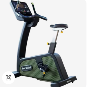 Bicicleta Estática Vertical SportsArt Status Eco-Powr con Transmisión por Correa para Ciclismo Indoor, Entrenamiento de Resistencia Cardiovascular, Uso en Casa y Gimnasio - Product Image 1