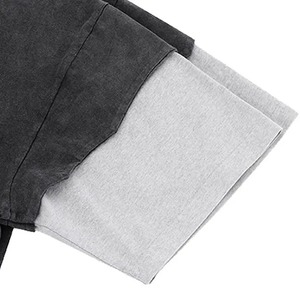 Camiseta Blanca de Manga Corta para Hombre, Personalizada al por Mayor, de Gran Tamaño, de Algodón/Fibra de Bambú, Transpirable, de Alta Calidad, Estilo Vintage Urbano - Product Image 4