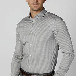 Camisa estampada de manga larga de talla grande bronceada transpirable nubes auspiciosas para hombre - Product Image 2