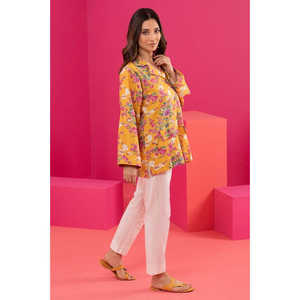 Camisa Khaddar con Estampado Floral WGK-KDW-DP-3007, Elegante Camisa Khaddar con Estampado Floral - Product Image 4