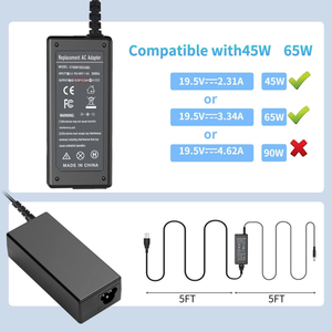 Adaptateur secteur 65W pour ordinateur portable <span class=keywords><strong>Dell</strong></span> Latitude 3540 3440 3420 3520 <span class=keywords><strong>Inspiron</strong></span> 15 3511 3520 3525 3521 3501 <span class=keywords><strong>Alimentation</strong></span> 4.5x3.0mm - Product Image 3
