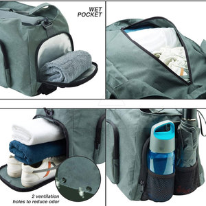 Bolsa plegable para gimnasio con material ligero y asas reforzadas para uso diario Bolsa para gimnasio con interior espacioso - Product Image 2