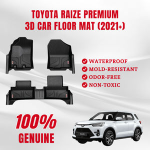 Ensemble complet de sol personnalisé couleur noire 65x85cm taille 2mm Vietnam tapis de voiture de haute qualité Top nouveau TPE tous temps TOYOTA RAIZE - Product Image 2