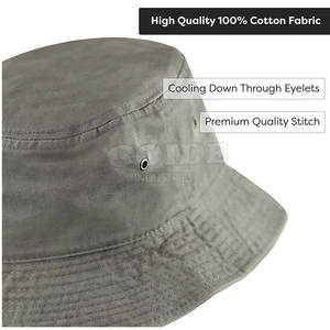 หมวกทรงบัคเก็ตแฟชั่นใหม่หมวกทรงถังทำจากวัสดุที่ทนทานทำจากผ้าฝ้ายออกแบบได้ตามต้องการ - Product Image 6