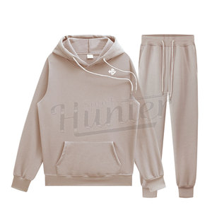 Personalizado 100% algodón en blanco de peso pesado holgado polar chándal para hombres Sudadera con capucha y pantalones de chándal Jogger conjuntos para Unisex - Product Image 5