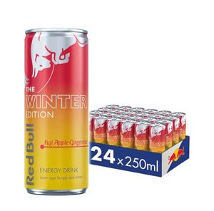Vente en gros de RedBull Winter Edition Fuji & Ginger Apple Energy Drink 24x250ml, approvisionnement en vrac, faible teneur en sucre, rafraîchissant - Product Image 3