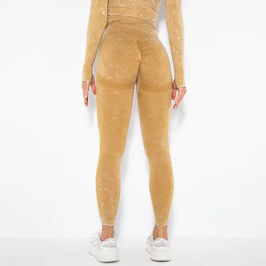 Leggings de yoga taille haute personnalisés OEM pour femmes - Extensible dans les quatre sens, respirant, vêtements de sport pour la salle de sport et le fitness - Product Image 3