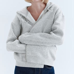 Sudadera con Capucha Informal para Mujer, Personalizable, Transpirable, de Algodón, Holgada, Sudadera de Moda, Sudadera de Forro Polar, Lisa, OEM - Product Image 3