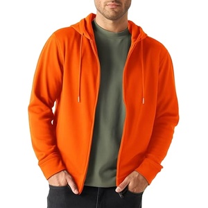 เสื้อมีฮู้ดแบบมีซิปของผู้ชายผ้าฝ้ายเข้ารูประบายอากาศได้ดีดีไซน์สมบูรณ์แบบสำหรับยิมกิจกรรมกลางแจ้งมีสไตล์100เปอร์เซ็นต์ - Product Image 1