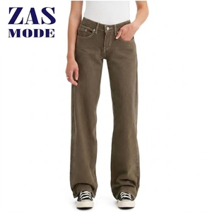 Jeans Azules Rectos Estilo Boyfriend para Mujer, de Lujo, Lavado a la Piedra, Transpirables, Ecológicos, de Secado Rápido, Sin Cintura, Casuales y Sexys - Product Image 1