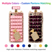 Coque de luxe scintillante entièrement ornée de diamants faite à la main pour iPhone X Xr Xs 7 8 11 12 13 14 15 16 17 Plus Pro Max