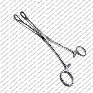 Foerster <b>Sponge</b> Straight Forceps 12 Inches Serrated Jaws Surgical Holding Veterinary Instruments Dressing Medical Clamp CE - Product Image 4