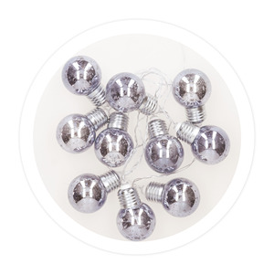 Luci a stringa a LED argento alimentate a batteria da 1,35 m (GSC 204805021) - Product Image 1