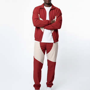 Coupe-vent d'hiver respirant en coton tissé pour homme, nouvelle collection premium, imprimé, avec fermeture éclair contrastante, style streetwear, survêtement - Product Image 4