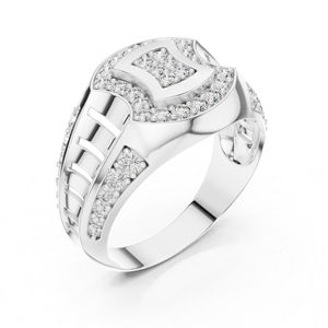 Bague de mariage en or jaune 14 carats avec diamant rond de laboratoire pour femmes |   Nouveau diamant cultivé - Product Image 4