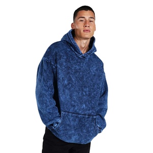 Sudadera con Capucha Extra Grande Estilo Vintage, Corte Regular, Lavado Ácido, Unisex, de Algodón, con Cierre, para Invierno, Ropa Urbana para Hombre y Mujer - Product Image 1