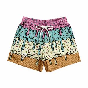 Pantalones Cortos Deportivos de Malla de Poliéster 100% para Hombre, Logotipo Personalizado, Cintura Media, Gimnasio, Entrenamiento, Casual, Efecto Sublimado, Servicio OEM - Product Image 1