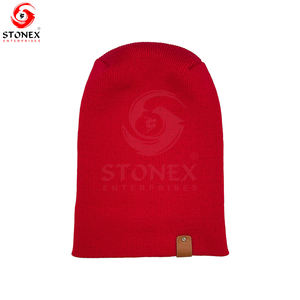 Gorro de invierno personalizado, gorros con logotipo personalizado, gorros cálidos unisex de color sólido, gorros - Product Image 6