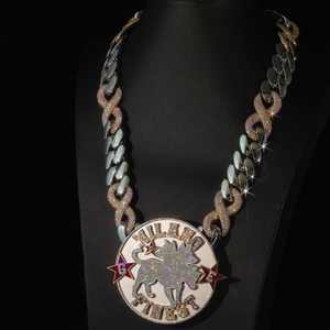 Bijoux de rappeur personnalisés en argent sterling 925 avec diamant moissanite, charme de style hip-hop pour homme, couleur or rose avec certificat GIA - Product Image 6