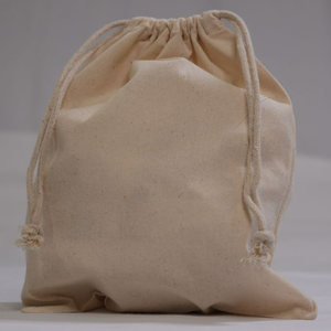 Bolsa con cordón de algodón ecológico con logotipo personalizado, bolsa pequeña reutilizable para almacenamiento, bolsa antipolvo, lona práctica de fácil transporte a la moda - Product Image 3