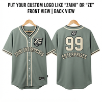 Jersey Baseball Pria 180 GSM Premium Polyester Interlock Hijau Sage Custom Sublimasi Bordir Transfer Panas Logo Pakaian Tim