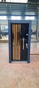 ABSDOOR Premium Steel Puerta de entrada interior de lujo Diseño elegante dorado Villa de aislamiento térmico de seguridad de alta durabilidad - Product Image 3
