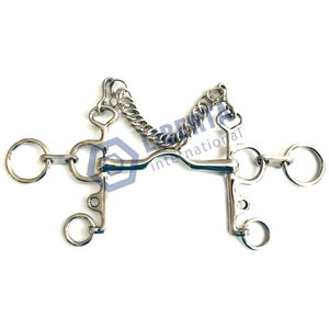 Cambridge Mouth Rugby Pelham Horse Bit Snaffle Mouth Bit Horse Riding Training Bit Produit équestre Liberta International - Product Image 3