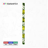 Guirlande de fleurs artificielles tropicales faites à la main en plastique AFF-Garland-13.4 Réutilisable Recyclable Prix Usine