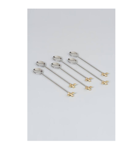 ชุดช้อนสแตนเลสสำหรับบาร์ค็อกเทลวิสกี้ชุดเครื่องมือช้อนคนค็อกเทลทำจากโลหะขายส่งราคา100% - Product Image 1