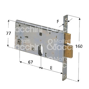 LOCK pour bandes à 2 tours et loquet à cylindre ovale non inclus - Product Image 1