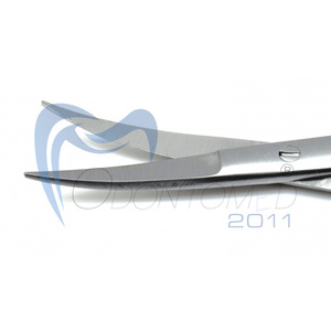 กรรไกรผ่าตัด Odontomed 2011 รุ่น ODM-21-09E ขนาด 4.5 นิ้ว ใบมีดโค้งเหล็กเยอรมัน ปลายแหลมคม ผลิตจากสแตนเลส ชุดเครื่องมือผ่าตัดแบบใช้มือ - Product Image 3