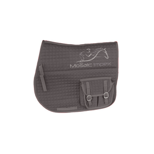 Mosaico Impex Dressage ecuestre Saddlepads transpirable satén caballo sillín almohadillas lana algodón relleno hecho Pakistán montar salto - Product Image 4