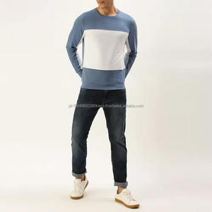 Sweat-shirt à col rond à manches longues avec logo imprimé solide Sweat-shirt streetwear de haute qualité pour hommes - Product Image 3